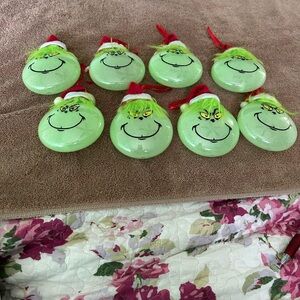 Grinch Christmas Ornaments Set